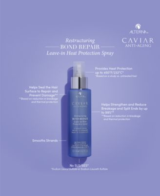 Caviar Anti-Aging Restructuring Bond Repair Leave-In Heat Protection Spray, 4.2-oz.