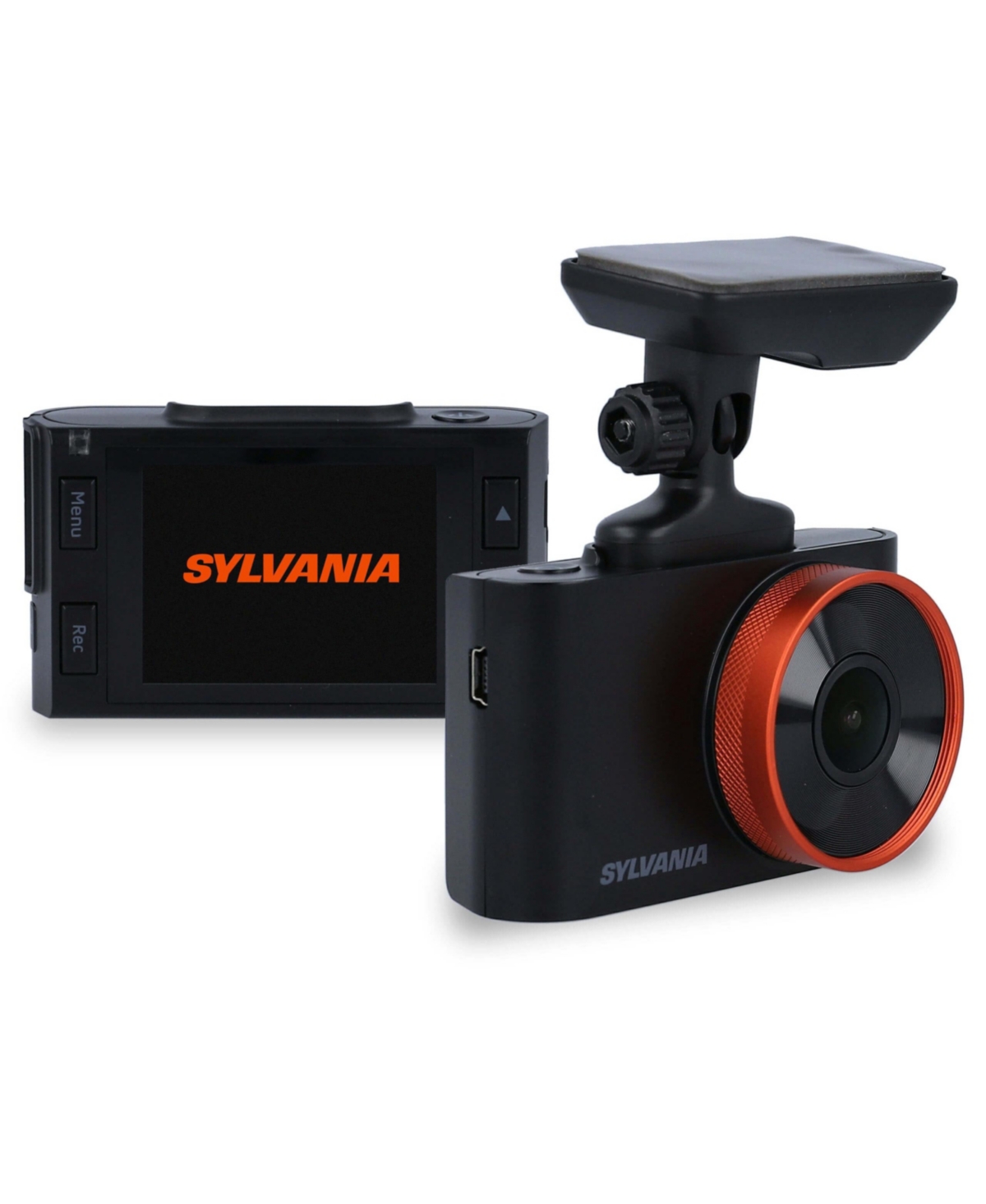 Sylvania Roadsight Pro Dash Camera - 130 Degree View, Hd 1296p, 16gb Sd Memory Card Included, Loop Recording, In Black