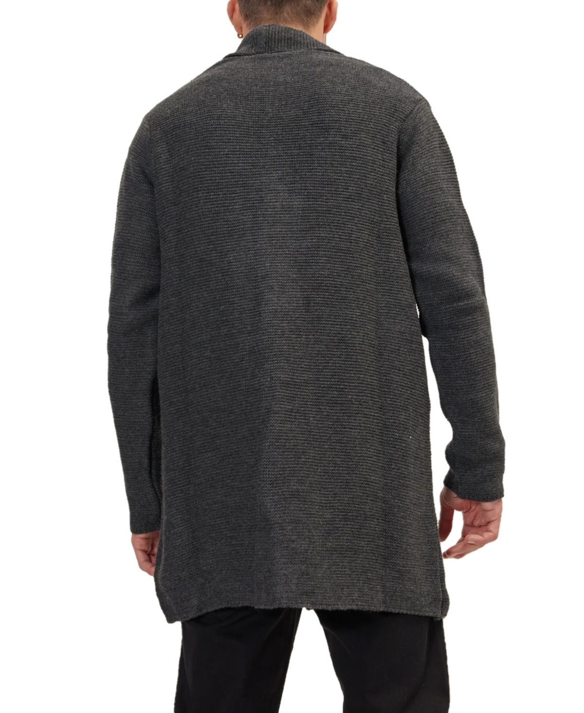 Ron Tomson Men's Modern Classic Minimalist Shawl Cardigan