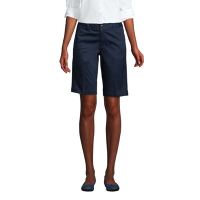 Women's School Uniform Tall Plain Front Blend Chino Shorts