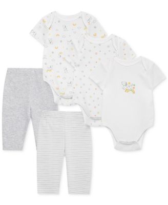 Little Me - Baby Boys or Baby Girls 5-Pc. Bodysuit & Pants Set