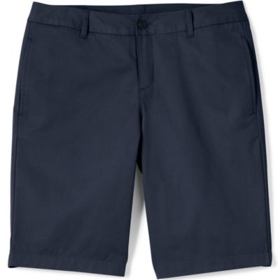 Women's Plain Front Blend Chino Shorts
