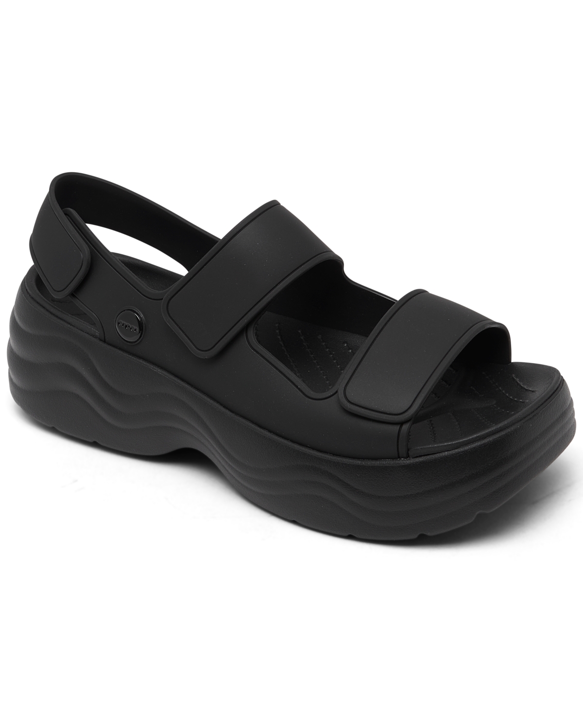 Crocs Women's Skyline Sandals From Finish Line In Black