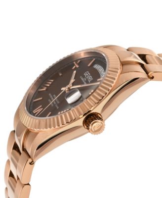 Men's West Village Swiss Automatic Rose Stainless Steel Watch 40mm