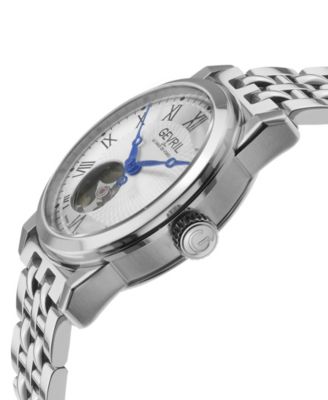 Men's Madison Swiss Automatic Silver-Tone Stainless Steel Watch 39mm