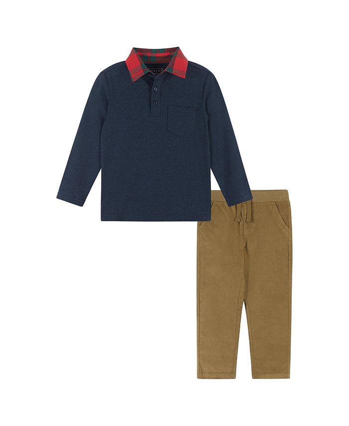 Andy & Evan Toddler/Child Boys Holiday Polo Set - Macy's