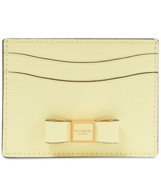 kate spade new york - Morgan Bow Embellished Leather Card Holder
