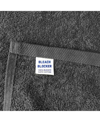 Bleach-Safe Cotton Salon Towels (12 Pack), Full Size 16x28 in., Solid Color, Absorbent Hair Drying Towel, Perfect for Salon and Spa