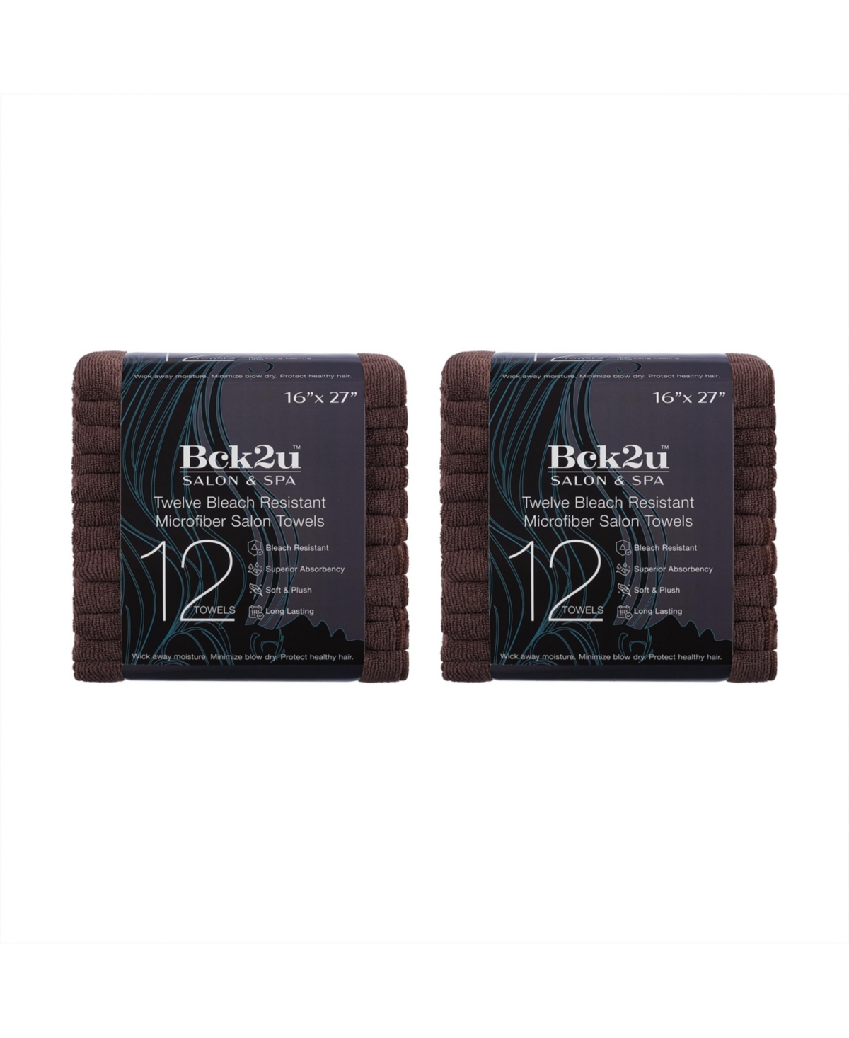 Arkwright Home Microfiber Bleach-Safe Salon Towels (Pack of 24), 16x27, Solid Color, Absorbent Hair Drying Towel, Perfect for Salon and Spa
