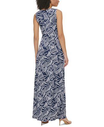 Jessica howard sleeveless deals floral maxi dress