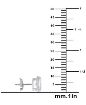 Certified Lab Grown Diamond Oval Stud Earrings (4 ct. t.w.) in 14k Gold
