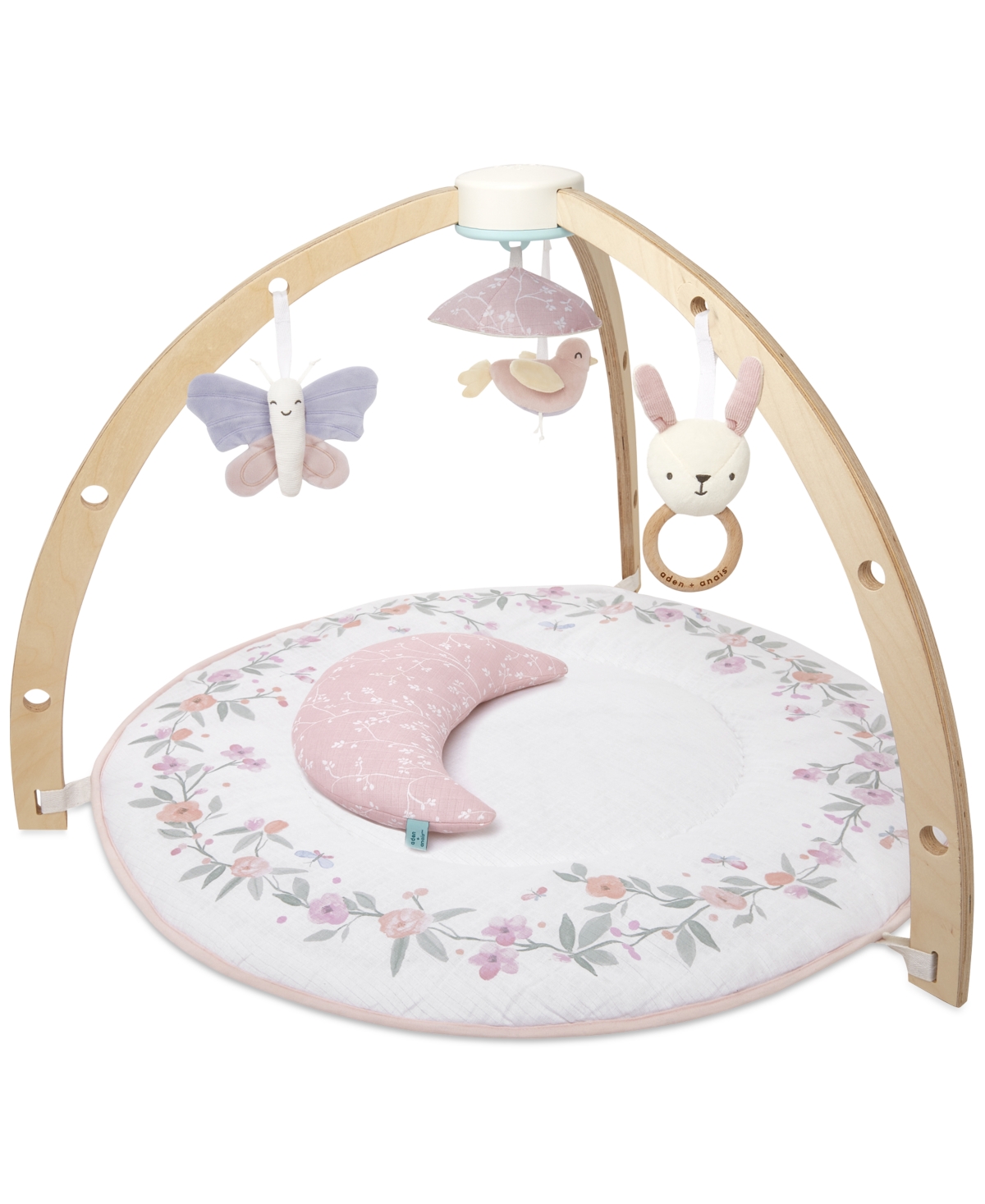 Aden By Aden + Anais Aden + Anais Baby Girls Infant Floral Activity Gym In Pink