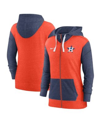 Women's Orange Houston Astros Full-Zip Hoodie