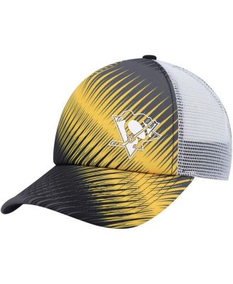 Women's Black, White Pittsburgh Penguins Graphic Foam Trucker Snapback Hat