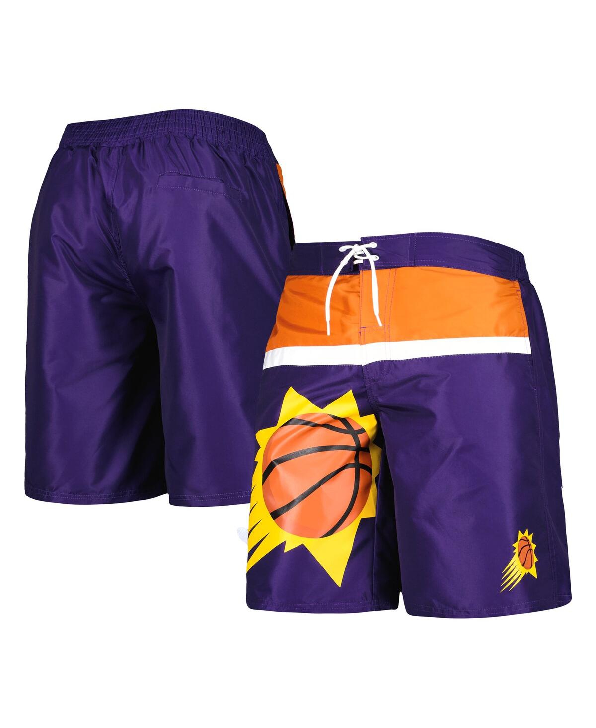 Shop G-iii Sports By Carl Banks Men's  Purple Phoenix Suns Sea Wind Swim Trunks