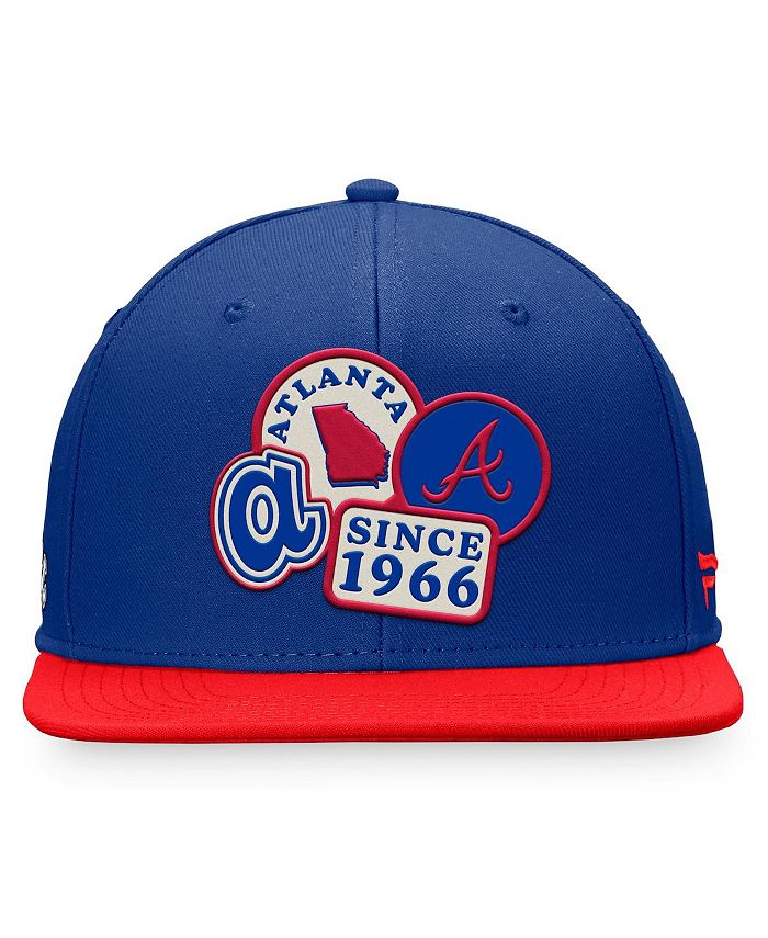 Fanatics Men's Branded Royal, Red Atlanta Braves Heritage Patch Fitted Hat & Reviews Sports