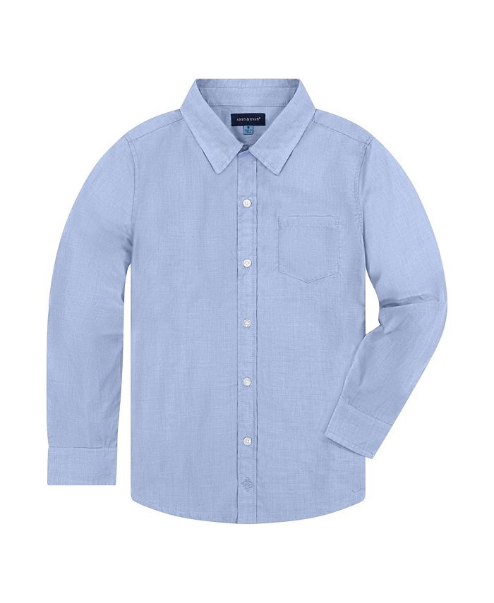 toddler light blue button down shirt