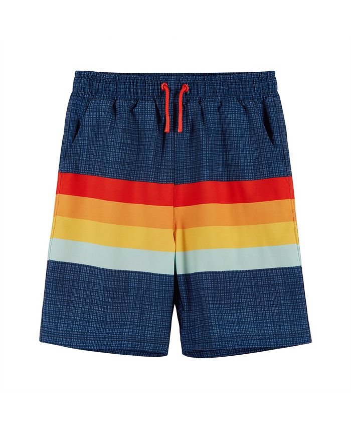 Andy & Evan Toddler/Child Boys Stretch Lined Boardshort - Macy's