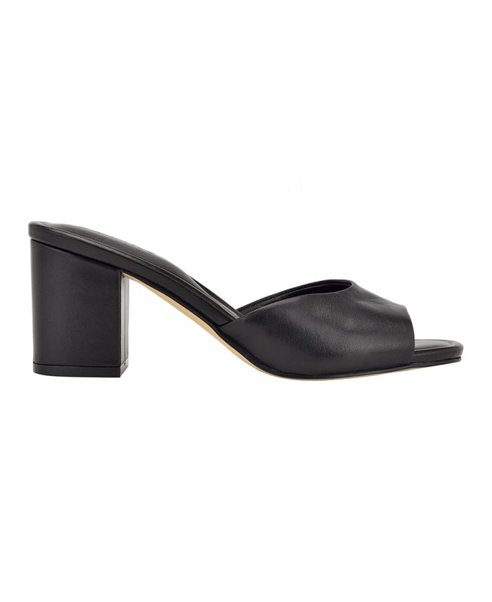 Calvin Klein Women's Toven Slip-On Mid Heel Dress Sandals & Reviews ...