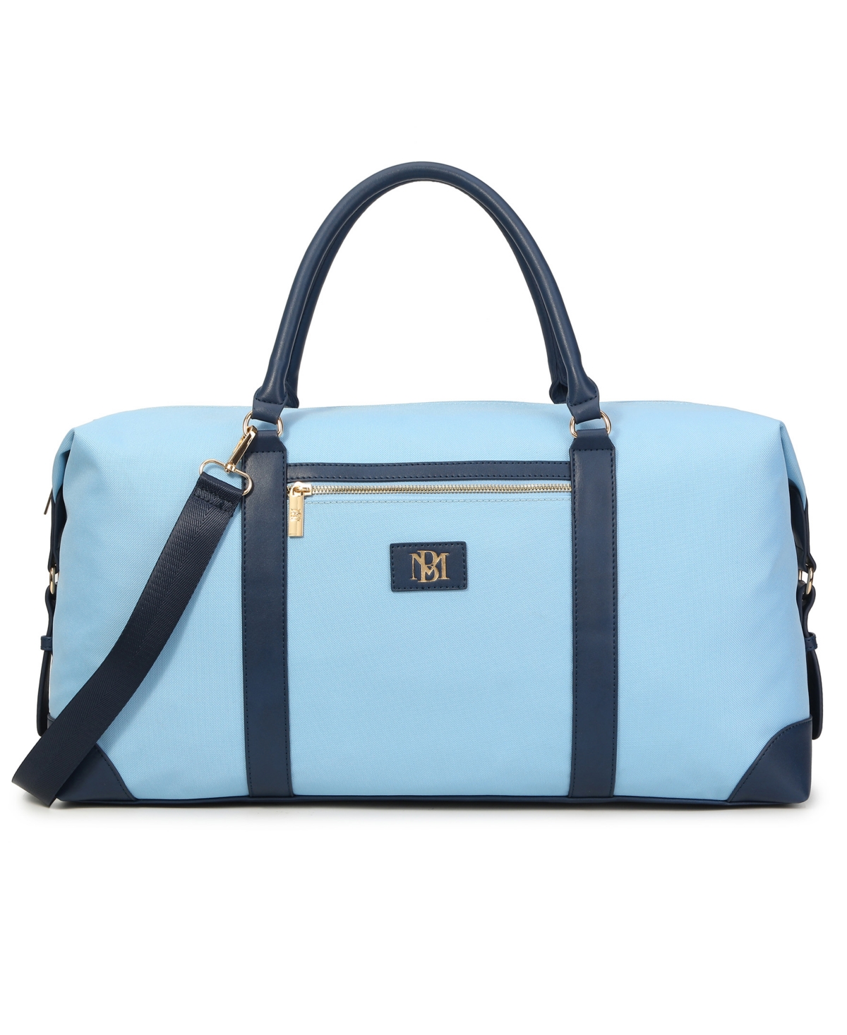 Shop Badgley Mischka Barbara Xl Tote Weekender Travel Bag In Light Blue
