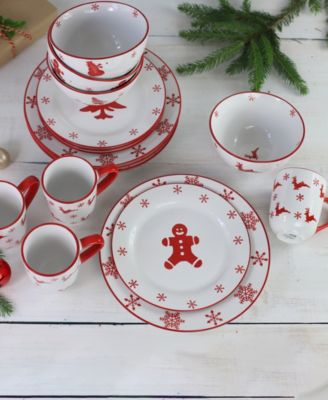 Euro Ceramica Winterfest Dinnerware Collection In Multi