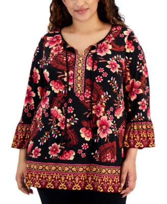 macy's inc tunic tops
