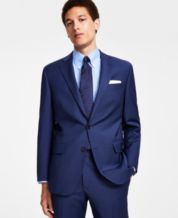 Men's Classic-Fit Wool-Blend Stretch Solid Suit Vest