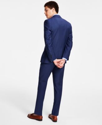 Brooks Brothers B By  Mens Classic Fit Stretch Wool Blend Suit Separates In Med Blue