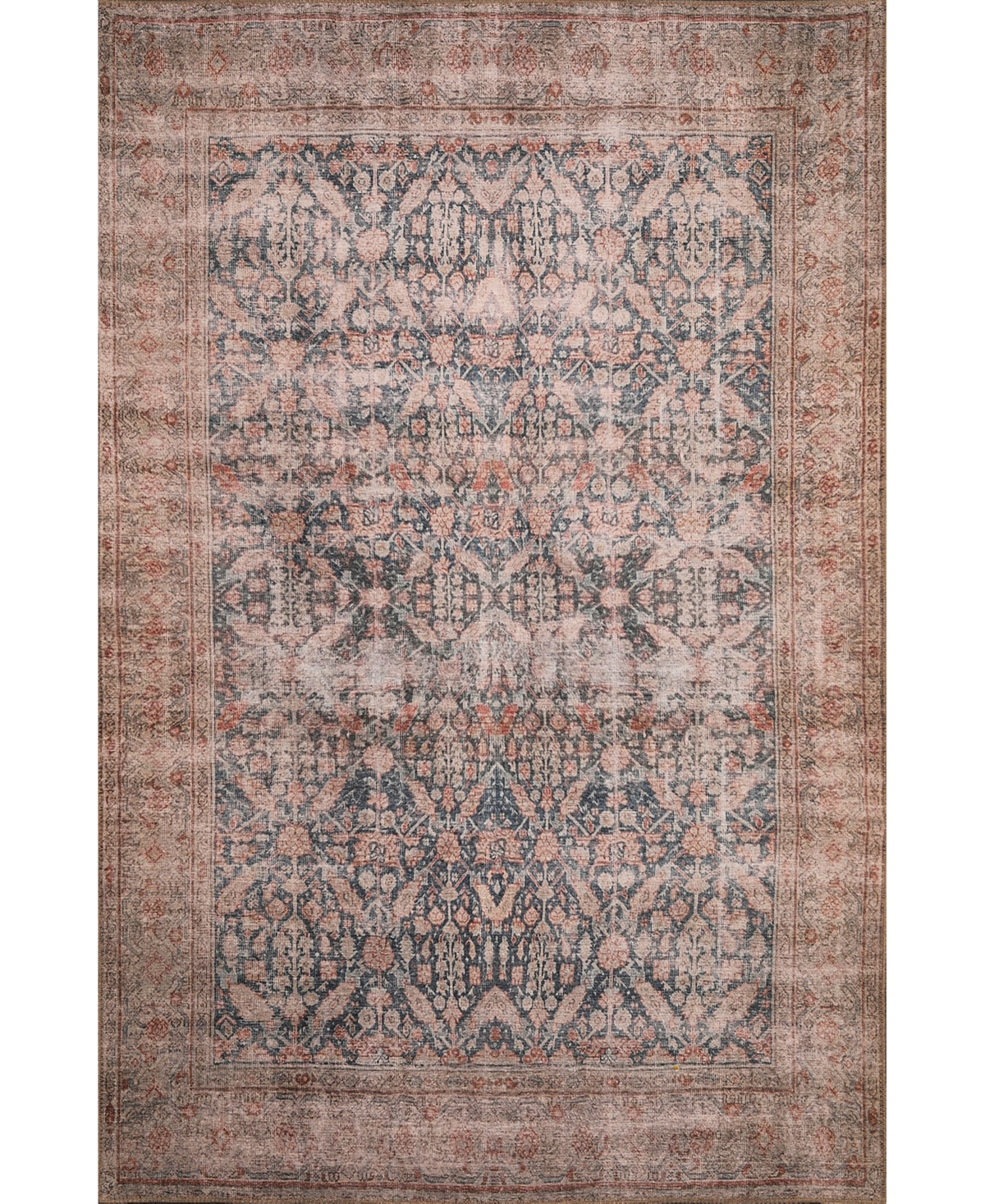 Kas London Machine Washable 4800 8'4" X 11'6" Area Rug In Blue