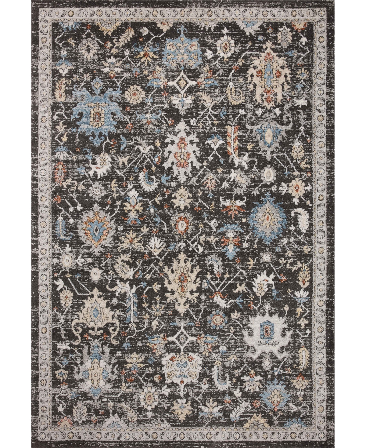 Loloi Ii Odette Odt-04 7'10" X 10' Area Rug In Charcoal