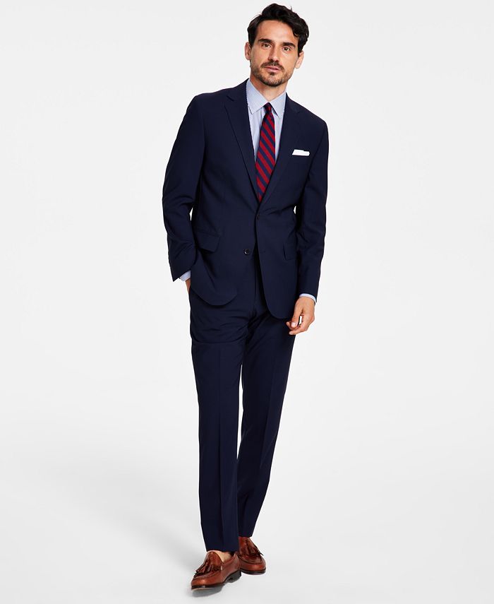 Brooks Brothers Men's Classic-Fit Stretch Wool Blend Suit Separates - Macy's
