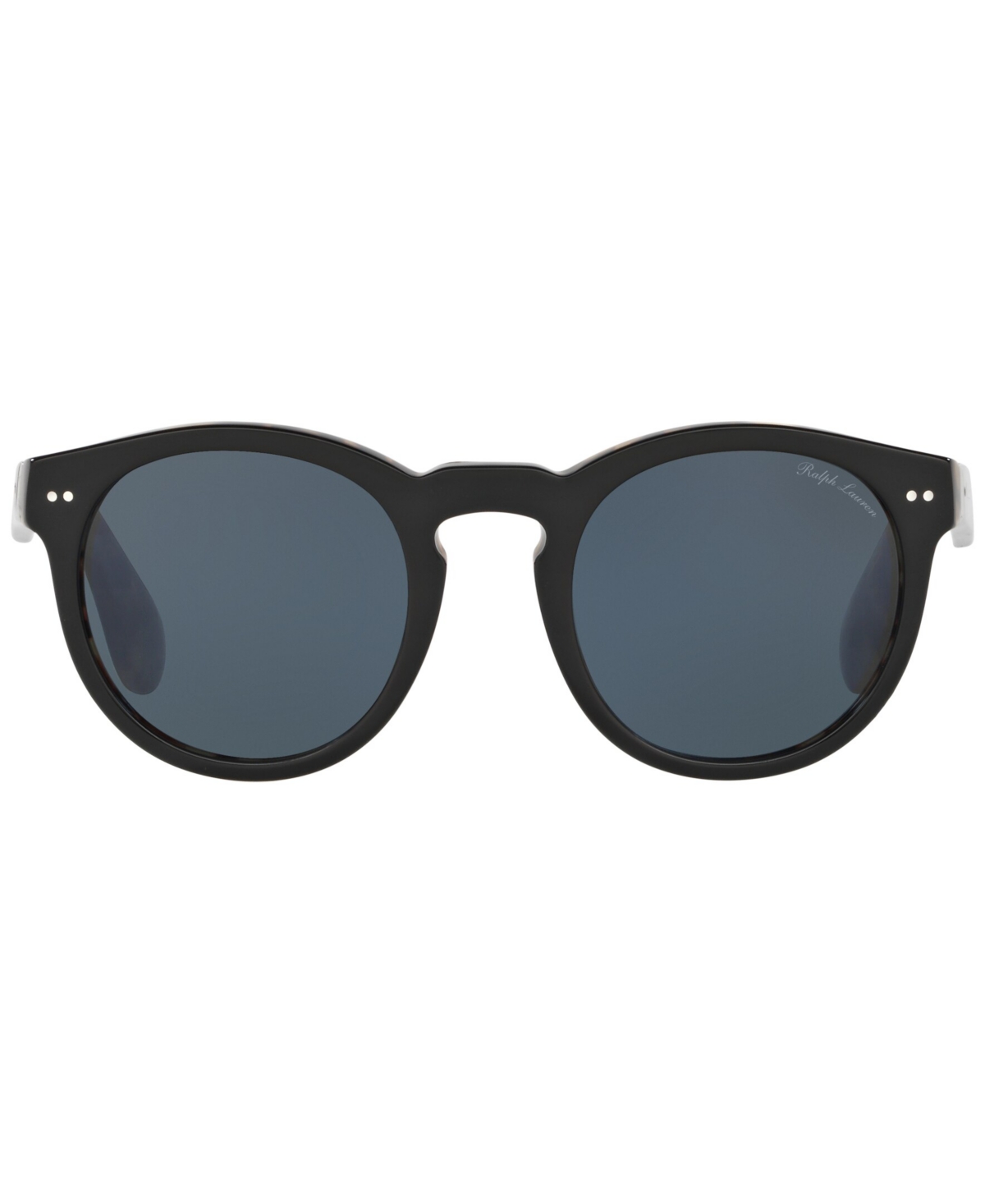 Ralph Lauren Women's Sunglasses, Rl8146p49-x 49 In Shiny Black On Spotty Havana