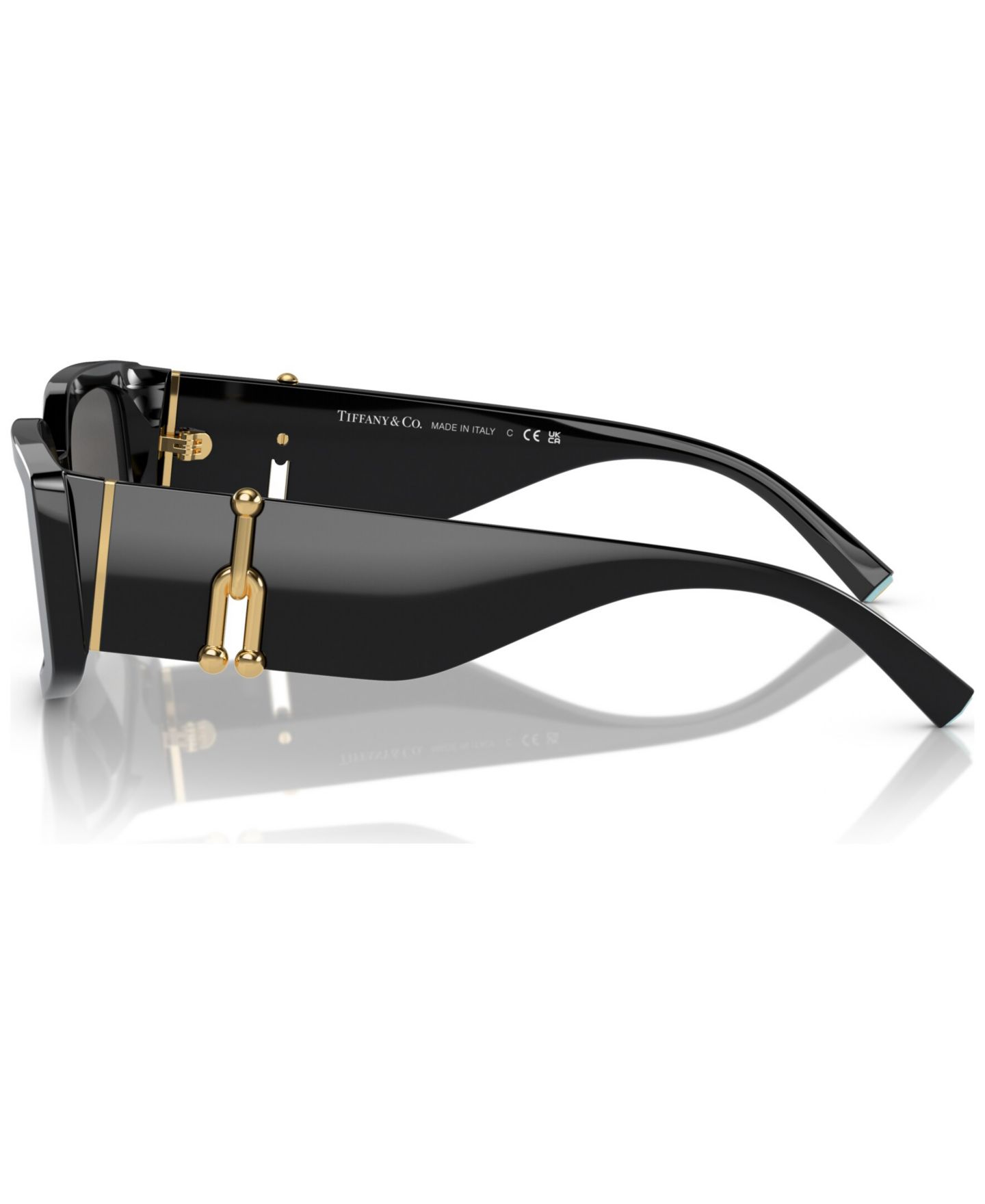 Женские солнцезащитные очки Tiffany & Co. Sunglasses, Steve Mcqueen, цвет: Чёрный — фото 4