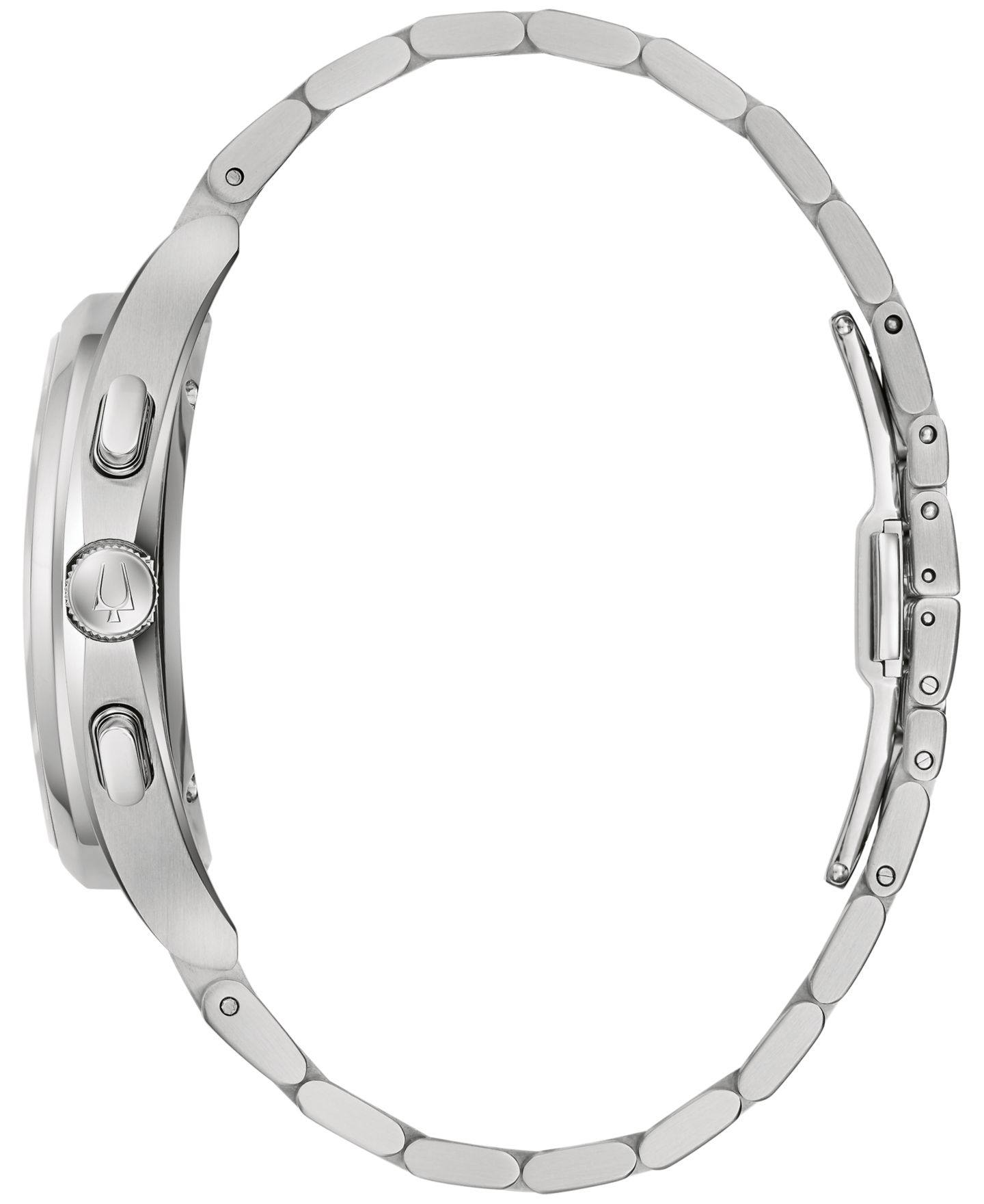 Мужские часы Bulova Chronograph Curv Stainless Steel Bracelet Watch 44mm — фото 2