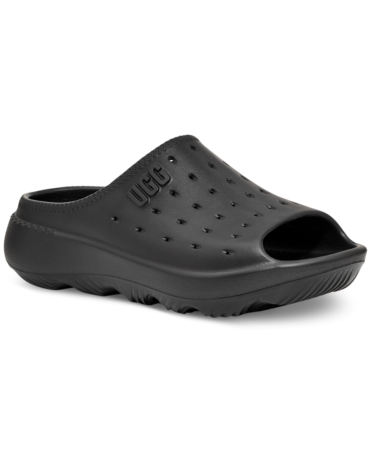 Men's Slide It Perforated Sandal - Black