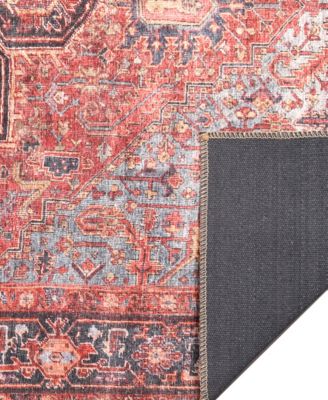 London Machine Washable 4805 3'9" x 5'6" Area Rug