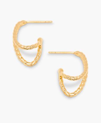 14K Gold-Plated Vermeil Chandler Hoops