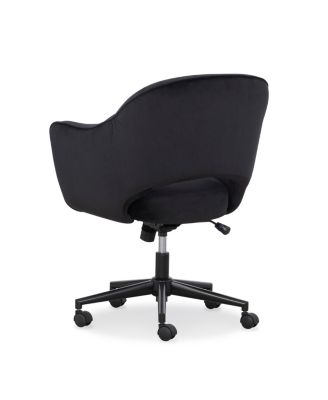 Sawyer Black Faux Velvet Task Chair