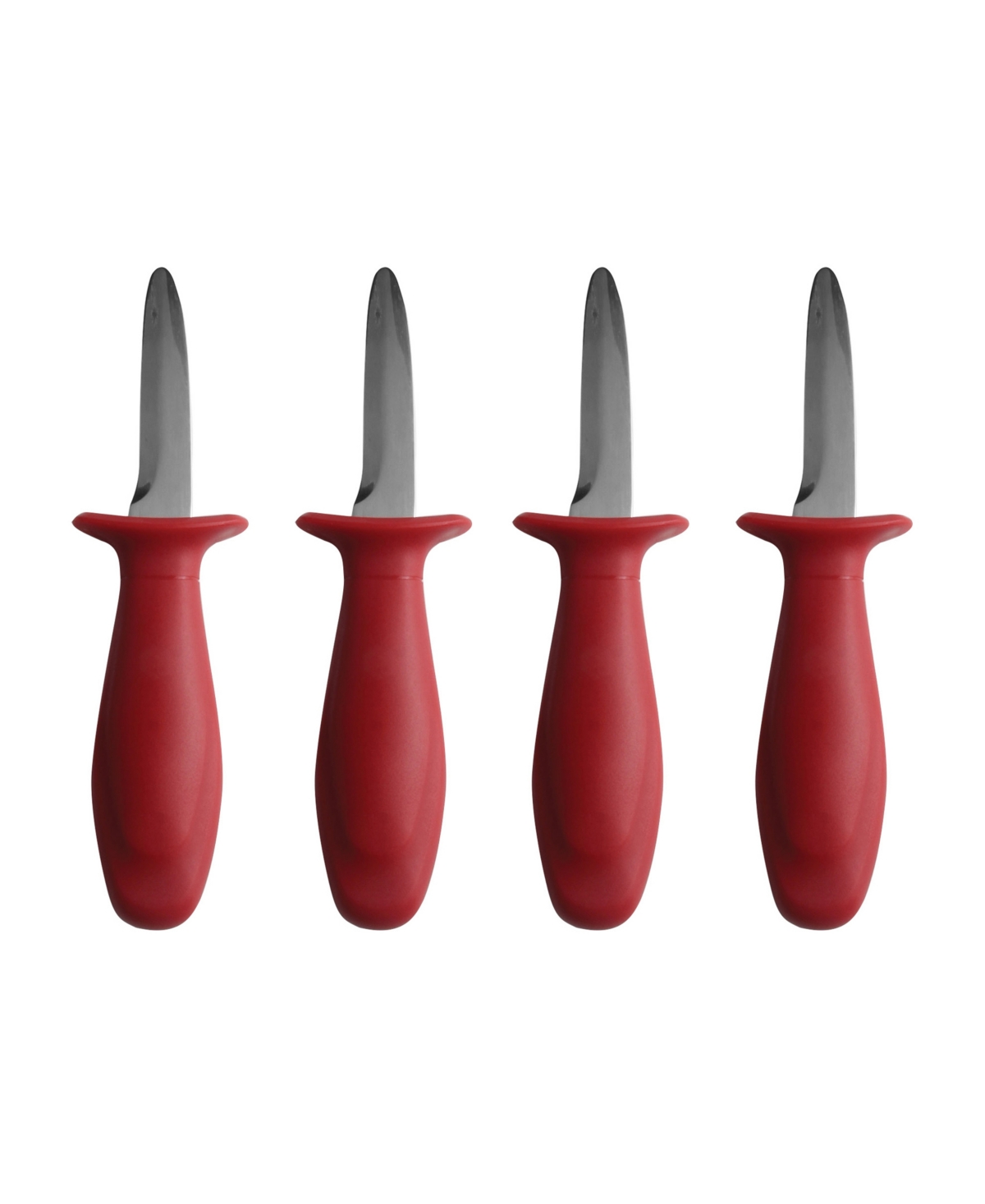 Maine Man Seafood Maine Man Set Of 4 Stainless Steel Clam Knife In Red
