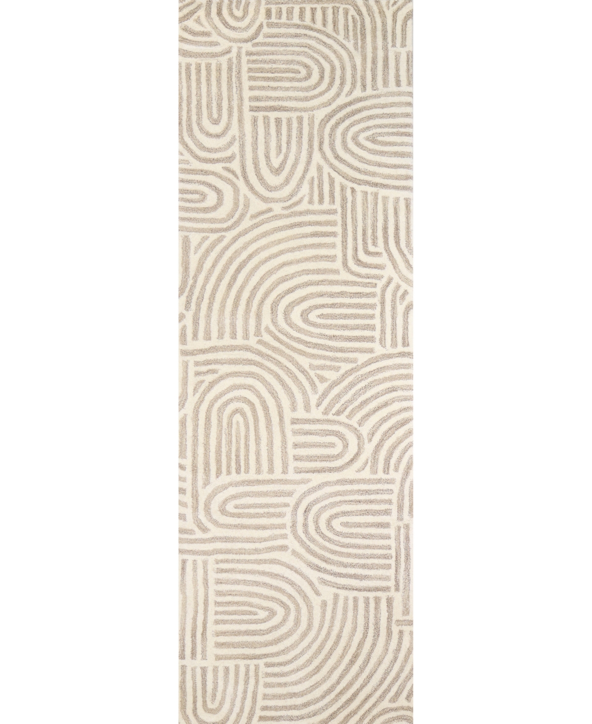 Bb Rugs Alistar Asr283 2'6" X 8' Runner Area Rug In Beige