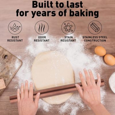 Rolling Pin for Making Cookies, Pastries, Pizza, Pies and Pastas