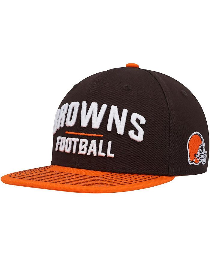 Outerstuff Big Boys and Girls Brown, Orange Cleveland Browns Lock Up  Snapback Hat - Macy's