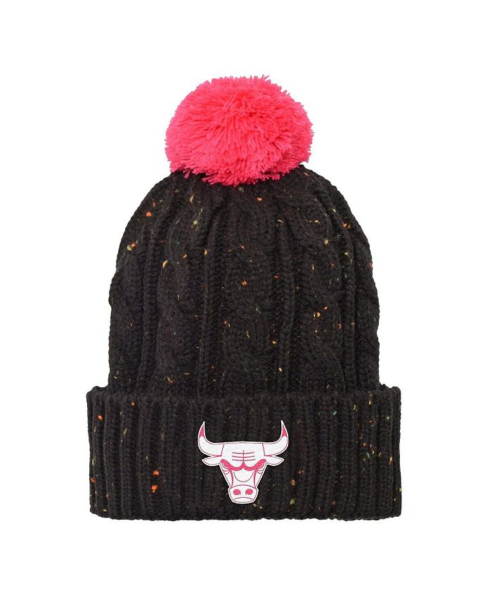 Chicago Bulls Mitchell & Ness Cuffed Pom Knit Hat