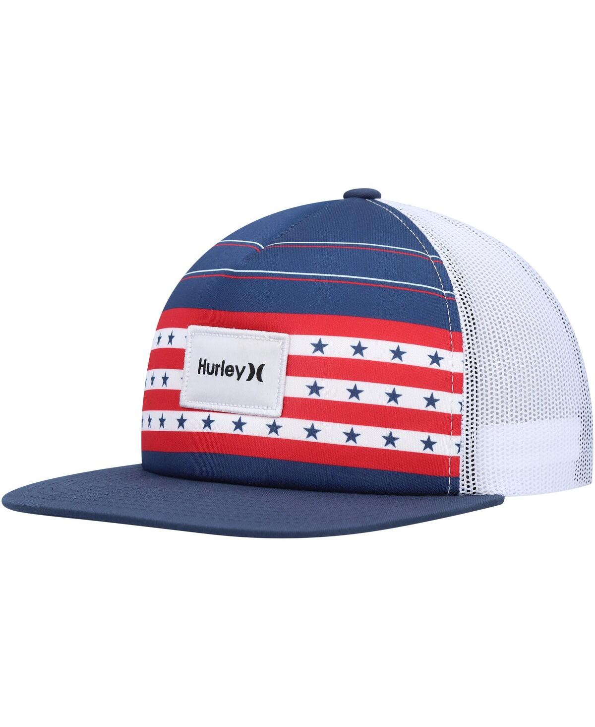 Men's Hurley Navy United Trucker Snapback Hat - Navy