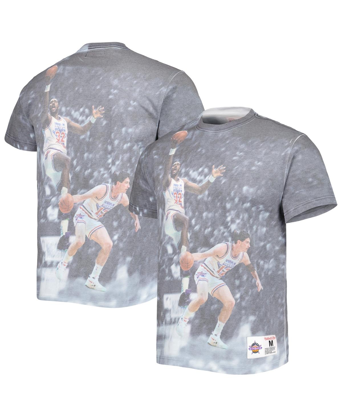 Shop Mitchell & Ness Men's  Utah Jazz Above The Rim Graphic T-shirt In White