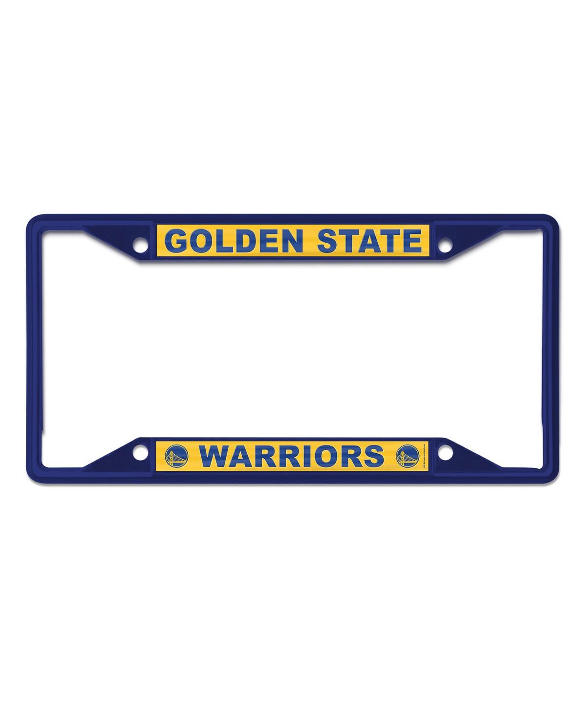 Wincraft Golden State Warriors Chrome Color License Plate Frame In Blue