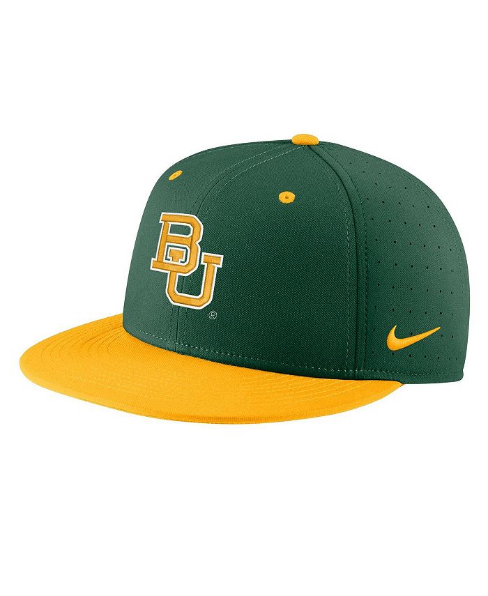 Nike Men's Green Baylor Bears Aero True Baseball Performance Fitted Hat