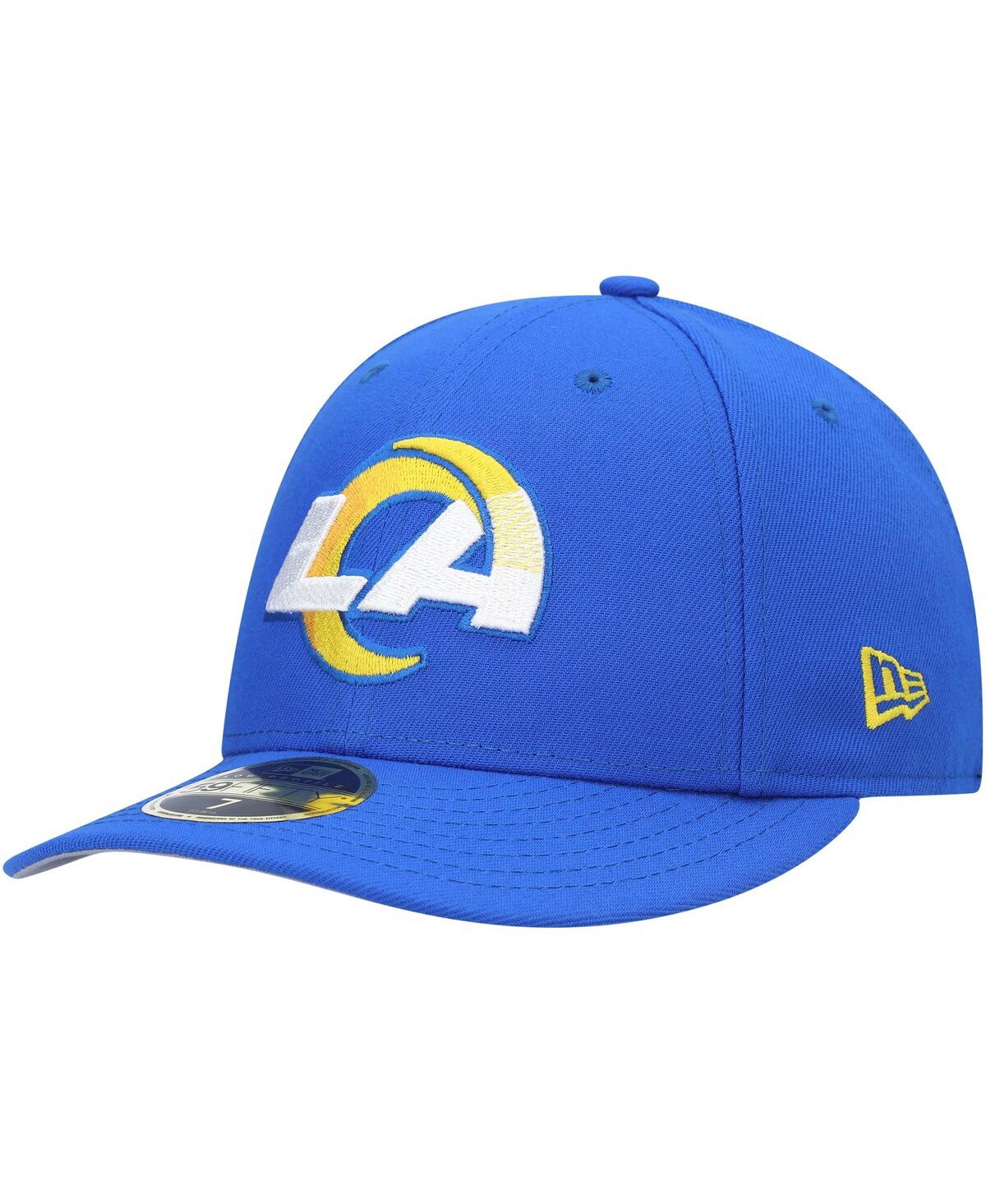 Shop New Era Men's  Royal Los Angeles Rams Omaha Low Profile 59fifty Fitted Hat