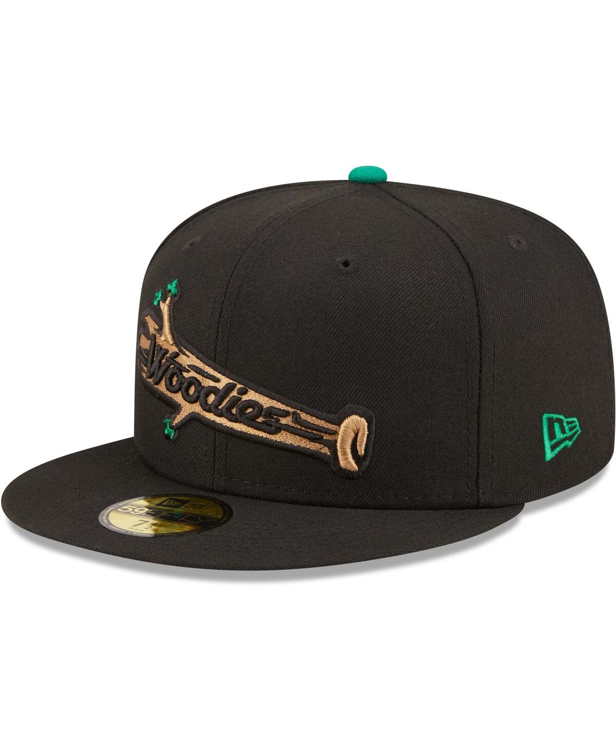 Men's New EraDown East Wood Ducks Authentic Collection 59FIFTY Fitted Hat - Black