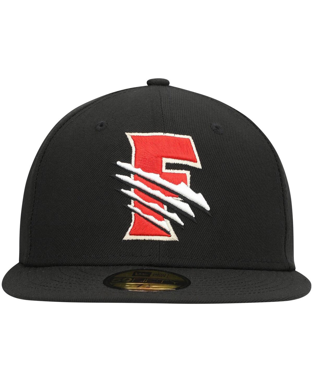 Men's New EraFresno Grizzlies Authentic Collection Road 59FIFTY Fitted Hat - Black